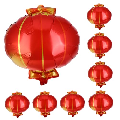 ibasenice 10 Stück Rote Luftballons Für Chinesische Neujahrsdekorationen Frohes Neues Jahr Luftballons Rot Und Gold Ballon Set Ballon Hintergrund Neujahrsdekoration von ibasenice