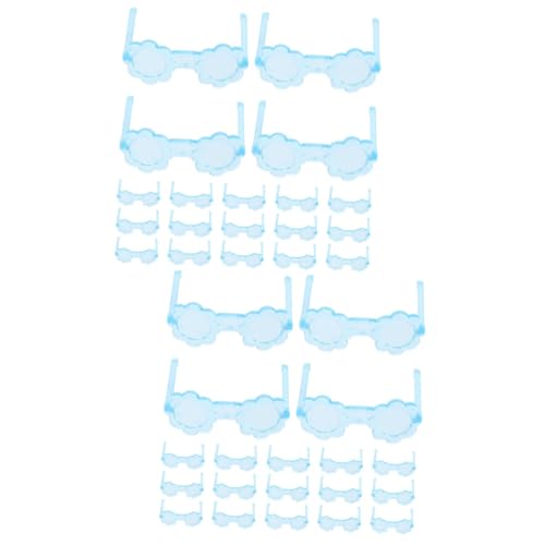 ibasenice 100 STK Mini-Brille Mini Sonnenbrille Puppenkleidung puppenhauszubehör Puppenhaus Accessoires Dollhouse zubehör winzige Gläser Brillenrequisiten für Puppe winzige Brille Plastik von ibasenice