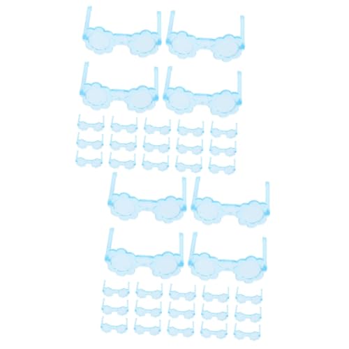 ibasenice 100 STK Mini-Brille Puppen-anziehspielzeug Puppe Verkleiden Zubehör Puppenbrille Puppe Verkleiden Sich Brillen Winzige Gläser Brille Zum Anziehen Der Puppe Winzige Brille Plastik von ibasenice