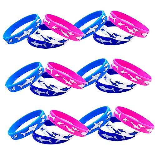 ibasenice 100 Stk Armband Hai Partygeschenke Kinderarmbänder Armbänder für Teenager unter der Meeresparty kinder party kinderparty Armbänder Silikonarmbänder Bulk-Armbänder Kieselgel von ibasenice