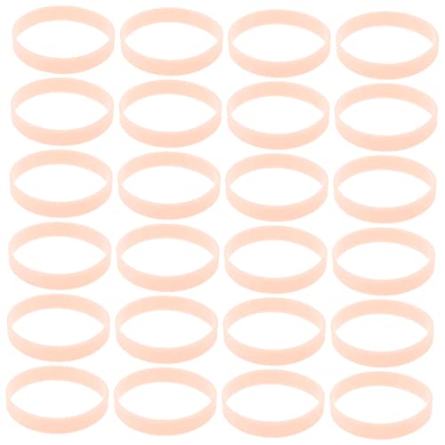 ibasenice 100st Leuchtendes Silikonarmband Party Grünes Armband Glühen Armbinden Favorisieren Lasst Uns Led-leuchtarmbänder Armreifen Teenager Konzert Rave Liste Bands Korb Kieselgel Orange von ibasenice