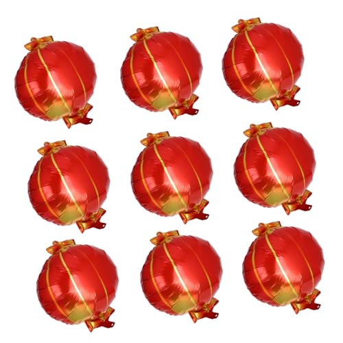 ibasenice 10st Laternenballon Herbstballons Girlande Schwarz-goldener Ballonbogen Luftballons Rot Wasserballon Ballondekoration Im Herbst Gänseblümchen-ballonbogen Led-ballons Aluminiumfolie von ibasenice