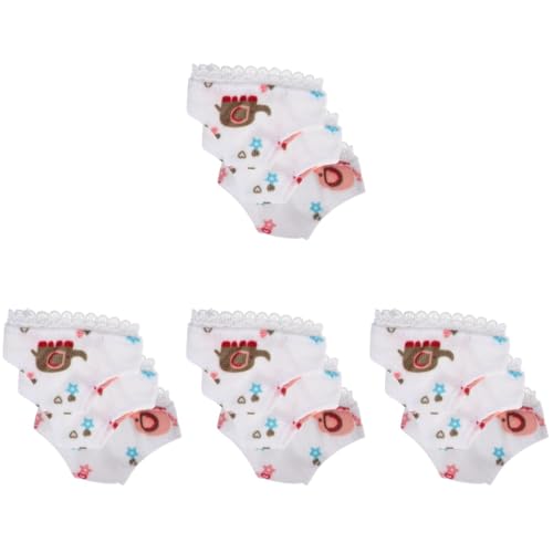 ibasenice 12 STK -Shorts puppenkleidung Puppen Kleidung Puppen-Kostümbedarf doll Clothes Puppen-Unterhosen-Set Mini- Unterhose für Puppenunterhose Stoff von ibasenice