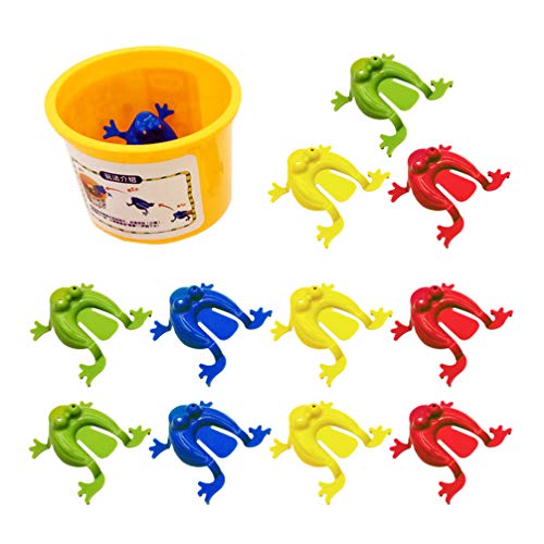 ibasenice 12 Stück Hüpfender Frosch Kaulquappen Mini-Froschspielzeug Kinderbadespielzeug Neuartiges Froschspielzeug Massenspielzeug Für Kinder Tier-Schubpuppe von ibasenice