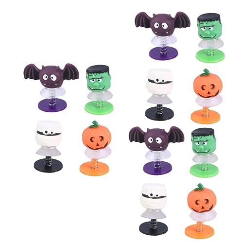 ibasenice 12 Stück Puppen Bounce Fliegen Sprung Spielzeug Halloween Partygeschenke Kosmetisches Spielzeug Spring Spielzeug Halloween Dekorationen Kleines Spielzeug Neuartiges von ibasenice