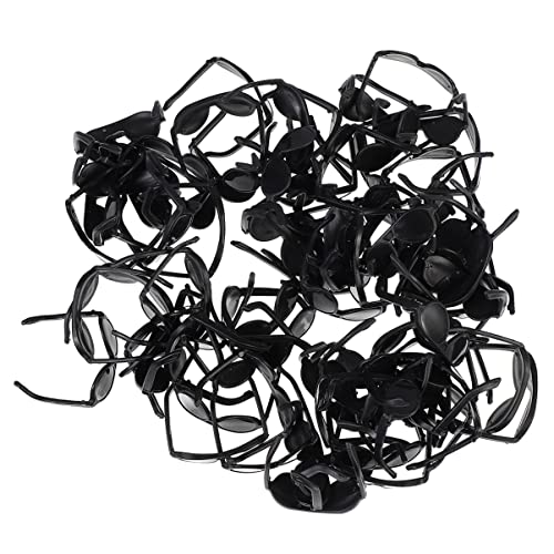 ibasenice 120st Mini-Sonnenbrille Mini- Puppenköpfe Zum Basteln Sonnenbrillen Kleinkindspielzeug Puppenbrille Mini-puppenhaus-bausatz Black Plastik von ibasenice