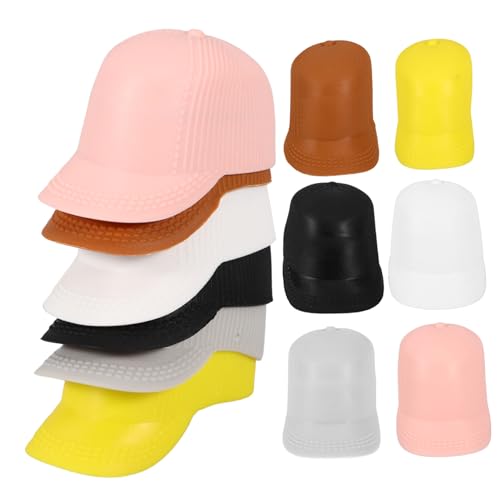 ibasenice 12st Miniatur-schirmhut Kleine Puppenhüte Damen Bucket Hats Uk Figur Hexenhut Fischerhut Für Kinder Puppenmütze Selber Machen Kleiner Hut Selber Machen Kleine Hüte Dekor Plastik von ibasenice