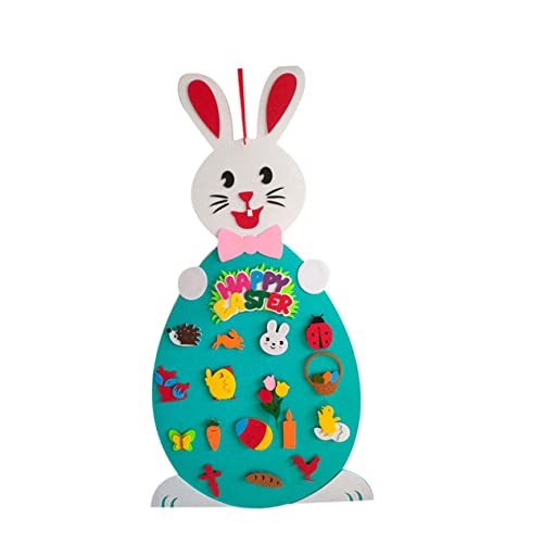 ibasenice 1Stk Osterspiel-Hängedekoration kinderspielzeug ostern easter egg decoration easter toys Kidcraft-Spielset Osterspielzeug Anhänger mit Osterspiel Ostern-DIY-Kaninchenspielzeug von ibasenice