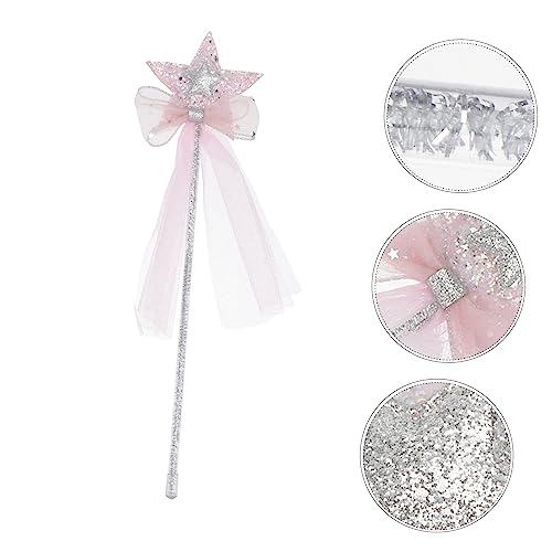 ibasenice 1Stk Stirnband halllowen heeloween clothes spielsachen für draußen kinderparty mitgebsel Kinderarmband Geburtstagsfee Zauberstab Zauberstab Gittergewebe Rosa von ibasenice