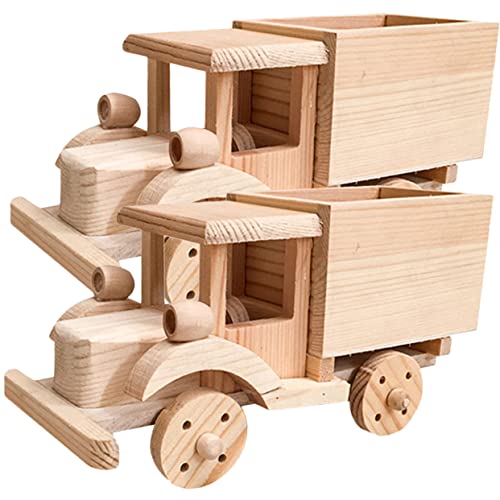 ibasenice 2 Sätze DIY Holzpferd Holzbausatz Karikatur Bauen Bausätze Rätsel bastelset basteln für holzkit DIY- für Kindermodell-Puzzle- von ibasenice