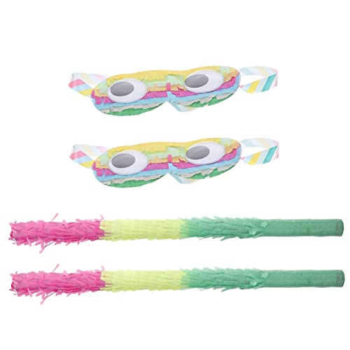 ibasenice 2 Sätze Piñata Pinata Und Stock Bausätze Pinata-buster-stick Einhorn-pinata-stick Lustig Bausatz Zappeln Pinata-stick Für Pinata-brille Papier von ibasenice