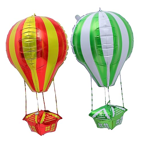 ibasenice 2 Stk Ballon raumdeko balloons luftbalons dekoration party luftbalondeko balongas geburtstagsdekoration polsterelemente Dekoration für Junggesellinnenabschiede Aluminiumfolie Green von ibasenice