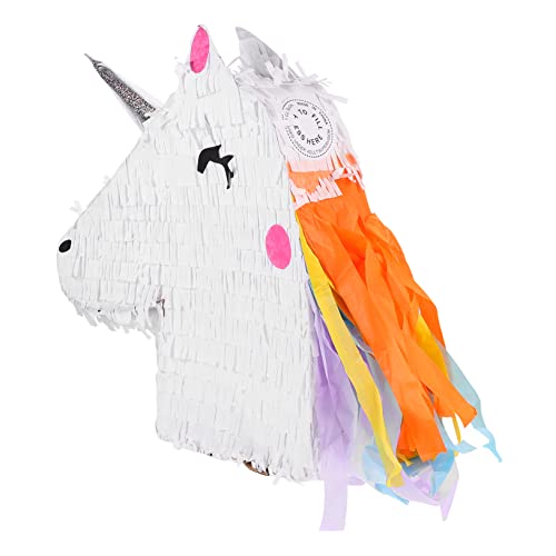 ibasenice 2 Stk Einhorn-piñata Einhorn-partygeschenkspielzeug Pinata-stick Für Kinder Pinata-spielzeug Lustige Pinata-fledermaus Mexikanische Piñata Einhorn-pinata Piñata-buster Weiß Papier von ibasenice