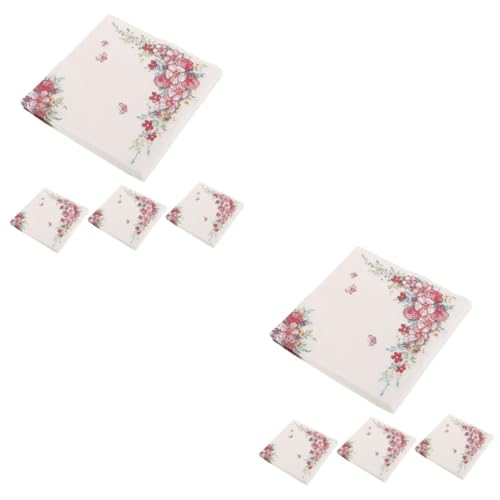 ibasenice 2 Stück 4 Papierserviette entzückende Partyservietten Dekor Servietten Frühstücksservietten party accessoires geburtstagsservietten Partei Seidenpapier Servietten für Blumenpartys von ibasenice