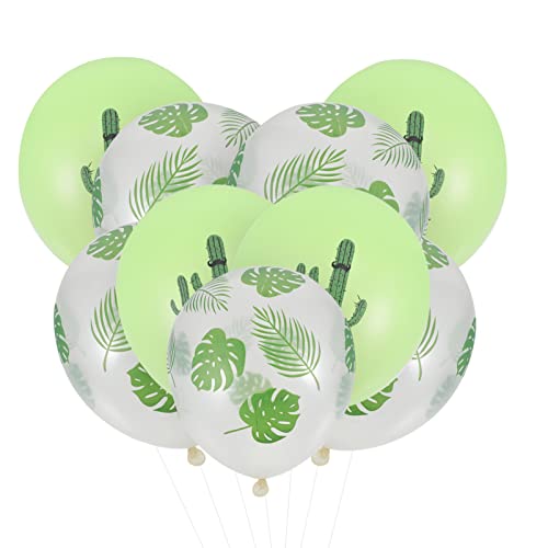 ibasenice 20 Stk Schildkrötenblatt-Ballon Palmenballon Partyballons tropische Ballons weihnachts luftballons weihnachtsballons Party-Latexballons hawaiianische Ballons Emulsion Green von ibasenice