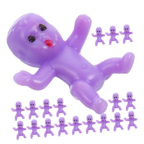 ibasenice 20 Stück Mini- -Eiswürfel kuchendekoration geburtstagsdekoration - Badespielzeug Dusche Dekorationen Babystatuen aus Kunststoff Partygeschenk Plastik Violett von ibasenice