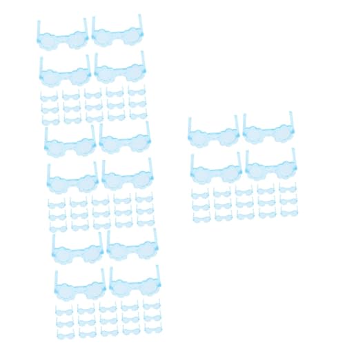 ibasenice 200 STK Mini-Brille Brille Zum Anziehen Der Puppe Mini-Puppen-Brille Puppenbrillen Brillenrequisiten Für Puppe Brille Für Puppe Accessoires Für Puppenkleidung Plastik von ibasenice