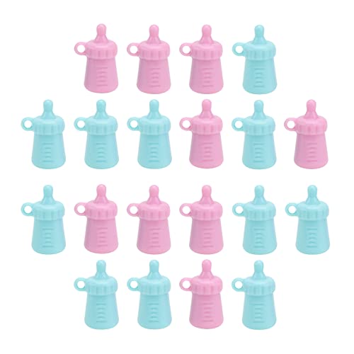 ibasenice 20st Babyflasche Miniatur-lebensmittelspielzeug Miniaturen Mini-babyflaschenanhänger Behälter Auto Klein Simulierte Babyflaschenanhänger Zubehör Dinge Einfach Acryl von ibasenice