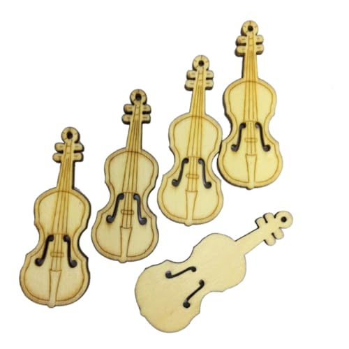 ibasenice 20st Mini-Musikinstrument Handgefertigtes Kunsthandwerk DIY-Ornamente Holzhandwerk Bambus von ibasenice