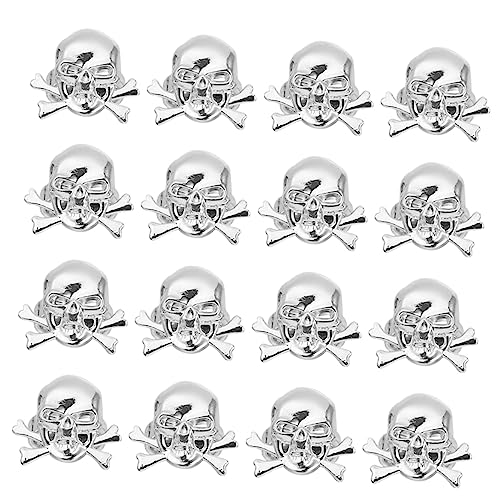 ibasenice 240 Stk Piraten ring halloween costume halloween kleidung kinderknallzeug Kinderringe Halloween-Ringe Spielzeug Halloween-Schädelringe Schädelring aus Kunststoff Plastik Silver von ibasenice