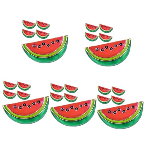 ibasenice 25 Stk Wassermelonenbrosche Brustnadel Dekorativer Sommer Hawaii-partygeschenke Emaille-wassermelonen-anstecknadel Brosche Mit Wassermelone Decke Stift Goodie-bag-füller von ibasenice