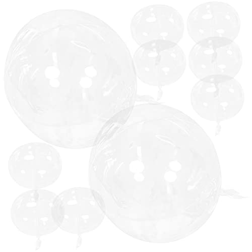 ibasenice 25St Hochzeitsstrauß-Verpackungsball Blumenstrauß Verpackungsmaterial Blumenstraußverpackung vorgedehnter Bobo-Ballon Blumen Wrapper Blumenverpackungskugeln Sport Transparent von ibasenice