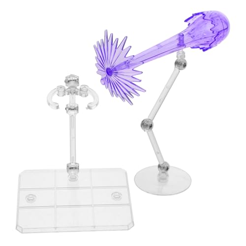 ibasenice 2St Puppenständer Ständer für Puppenmodelle Figur Steht Puppenanzeige Actionfigurenständer Displayhalter Modellständerbasis Rahmengestell für Puppenhalter Plastik Violett von ibasenice