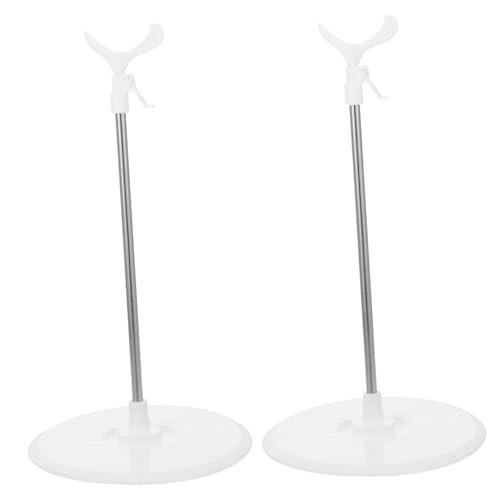 ibasenice 2St Puppenständer Windeln Mädchen höhenverstellbarer Puppenhalter Puppe Mini-Kleidungsmodell Figure Stand Figurenständer Puppenhalterung Puppenregal Puppe Steht Plastik von ibasenice