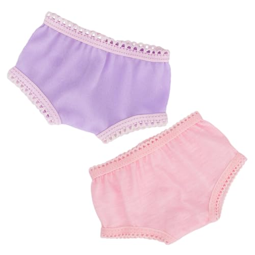 ibasenice 2St puppenkleidung Puppen Kleidung Puppenaccessoires Puppen-Outfit Puppen-Accessoires Baumwolle Mädchenkostüm -Rollenhöschen Unterhose für Stoff von ibasenice