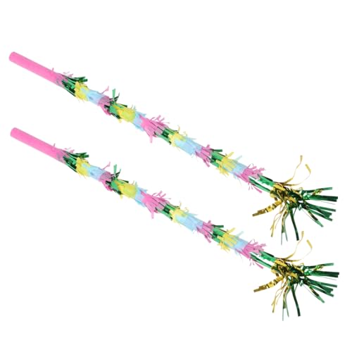 ibasenice 2st Pinata- Pinata-stick Für Party Partyspiel-versorgung Lustiger Piñata-stick Pinata-brillen-requisiten Piñata-stick-dekoration Mehrfarbige Pinata-sticks Pvc von ibasenice