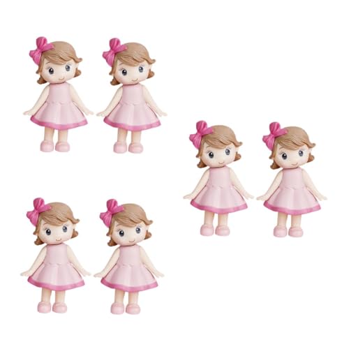 ibasenice 3 Sätze Kuchendekoration Kuchen Cupcake Topper Tischdekoration Für Mädchen Puppendekoration Kuchenornamente Kuchenzubehör Miniaturen Puppe Hochzeitstorte 2 Stück * 3 von ibasenice