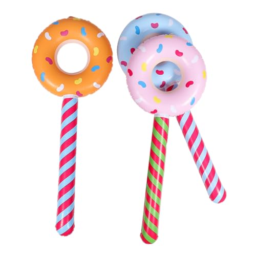 ibasenice 3 Pcs Donut Candy Ballon Spielzeug Lutscher Aufblasbare Donut Geburtstag Dekorationen Für Party Requisiten von ibasenice