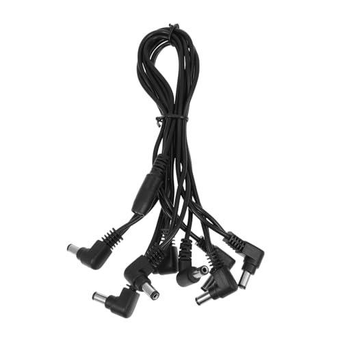 ibasenice 3 Stk Effekt Netzkabel Verstärker für E-Gitarre Stromversorgung für Gitarrenpedale Effektpedal Stromkabel Gitarren Effektpedal Anschlusskabel Gitarreneffektor Netzkabel PVC Black von ibasenice