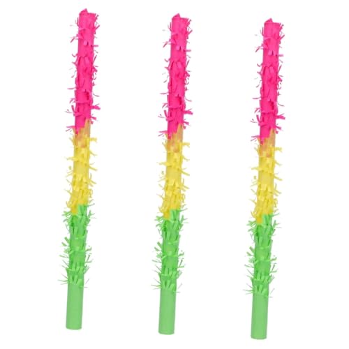 ibasenice 3 Stk Piñata-Sticks Pinata-Stick für Kinder Piñata für Kinder kinder mitgebsel kindergeburtstag Spielzeuge Kinderspielzeug Pinata-Stick mit Fransen Pinata-Sticks für Kinder von ibasenice