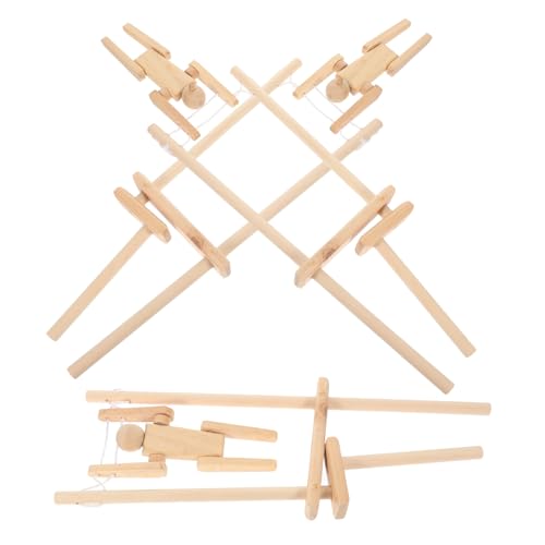 ibasenice 3 Stück Holz Mann Spielzeug Dekor DIY Action Figuren Aus Holz Action Figuren Aus Holz Leere DIY Puppen Aus Holz DIY Malerei Roboter Unvollendete Action Figuren Puppen Aus von ibasenice