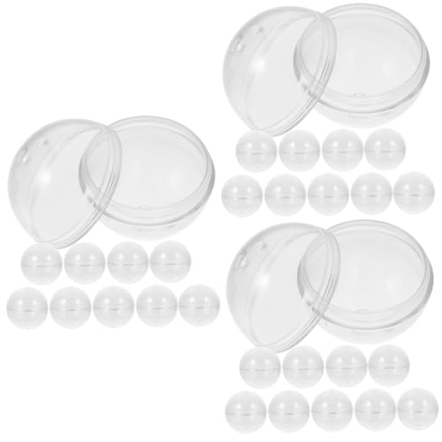 ibasenice 30 Stk Gacha-schale Sich Drehender Spielzeugball Maschine Aufbewahrung Von Kapseln Verdrehte Kugeln Aufbewahrungsbehälter Für Kapseln Leere Kugelkapsel Packball Transparent Plastik von ibasenice