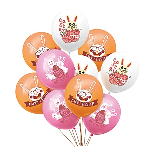 ibasenice 30St Osterballons Hasenballon Ostern Hasenballons Junge ostern luftballons orange luftballons ballon rosa gastgeschenke hochzeit Ballongas Osterzubehör Zubehör für die Osterparty von ibasenice