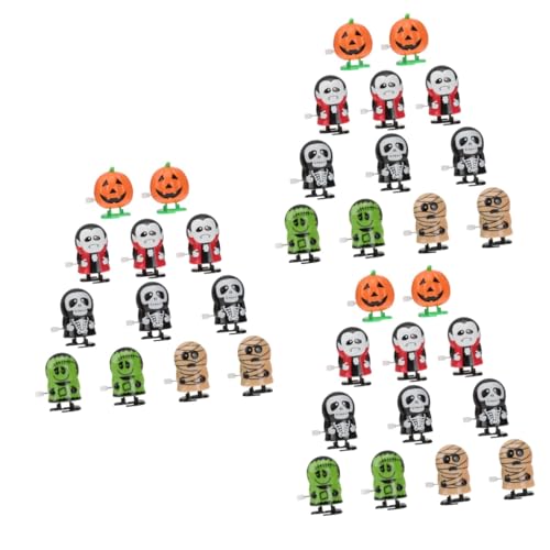 ibasenice 36 Stück Mini-spielzeug Zum Aufziehen Halloween-verzierung Spiele Für Kinder Halloween-schädeldekoration Aufziehpuppen Halloween-spielzeug Halloween-aufziehspielzeug von ibasenice