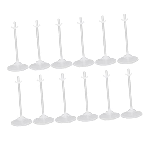 ibasenice 36St Puppe transparenter Ständer Nachkommen Spielzeug Mini Stand klar Puppet Holder Puppenständer für Figuren Showregal Zubehör für Puppenregal Halterung für Puppenständer Plastik von ibasenice