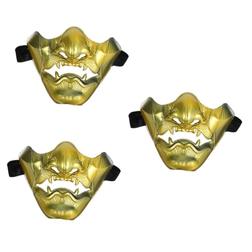 ibasenice 3St Maske der Weisheit Half face mask halbe Maske opmasken Rollenspiel Maske Maske Zubehör für japanische Dramen Cosplay-Maske Maske für Bühnenauftritte Party-Maske Plastik von ibasenice