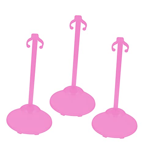 ibasenice 3St Puppenaufhänger Halter für Puppenständer Spielzeug-Babypuppe Miniatur doll Accessories Puppet Holder kleiderständer Halterung für Puppenständer Puppenfigurenständer Rosy von ibasenice