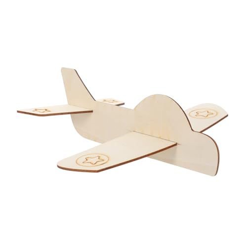 ibasenice 3st Gekritzelspielzeug Zeichnen Kinder Spielzeug Holzbausatz Kinderspielzeug Flugzeuge Spielzeuge Unfertiges Flugzeugmodell Flugzeug Selber Bauen Flugzeughandwerk Aus Holz Hölzern von ibasenice