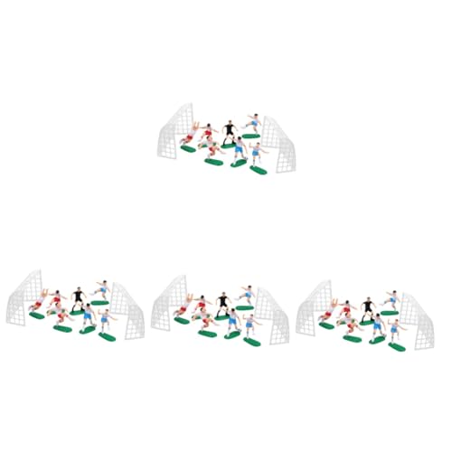 ibasenice 4 Sätze Kuchendekorationspuppe Tortenaufsätze Für Fußball Tortenkugeln Dekorationen Mini-fußball-dekore Fußballdekorationen Kuchen Topper Fußball-kuchendekoration Fußbälle Abs von ibasenice