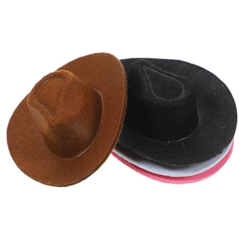 ibasenice 4 Stück Mini-cowboyhut Puppenhüte Kleine Hüte Zum Basteln Kleiner Hut Puppenhauslieferungen Mini-Cowgirl-hüte Für Getränke Kleine Hüte Für Kuchendekor Mini-Hut Miniaturhut Vlies ibasenice 4 Stück Mini-cowboyhut Puppenhüte Kleine Hüte Zum Basteln Kleiner Hut Puppenhauslieferungen Mini-Cowgirl-hüte Für Getränke Kleine Hüte Für Kuchendekor Mini-Hut Miniaturhut Vlies von ibasenice