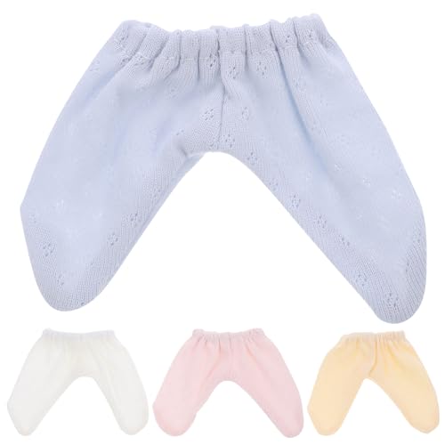 ibasenice 4 Stück Puppenleggings Puppenwagen Puppenkleidung Windeln Puppen für Mädchen Puppen Kleidung doll Clothes Puppen-Alltagskleidung winzige Puppenhosen-Dekore Hosen für Puppen Stoff von ibasenice