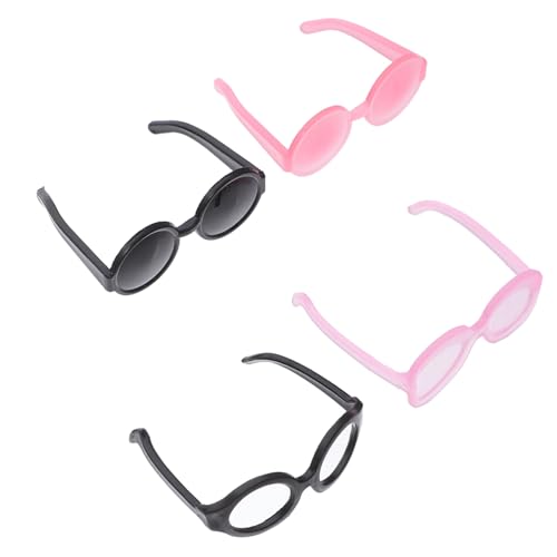 ibasenice 40 Stück Zubehör Für Puppenbrillen Brille Puppe Brille Für Puppe Mini-zubehör Für Puppen Puppe Mini-Brille Minipuppen-ankleidebrille Puppengläser Zum Basteln Plastik von ibasenice