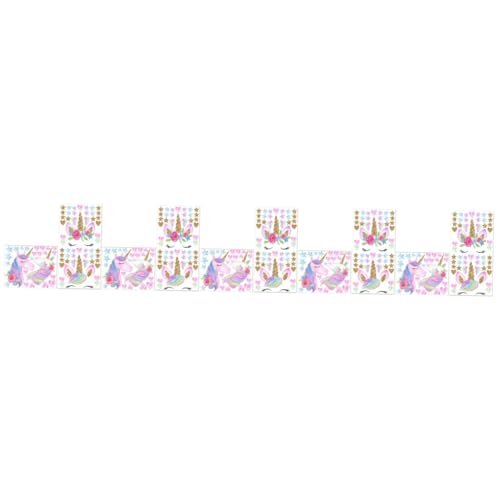 ibasenice 5 Sätze Wandtattoo Einhorn Kinderzimmer Wanddeko Wandpolsterung Kinderzimmer Slice Etiketten Aufkleber Wände Dekorative Wandaufkleber Wandtattoo Pvc Colorful 2 Stück * 5 von ibasenice