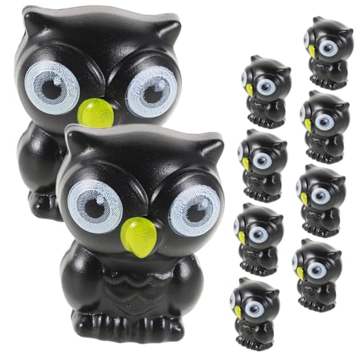 ibasenice 50 Stück Halloween gruselige Geisterkatze miniaturfiguren Halloween tischdeko Halloween-Tischdekoration Tierdekoration aus Harz Miniatur-Tierschmuck Mini-Tiermodell Plastik Black von ibasenice