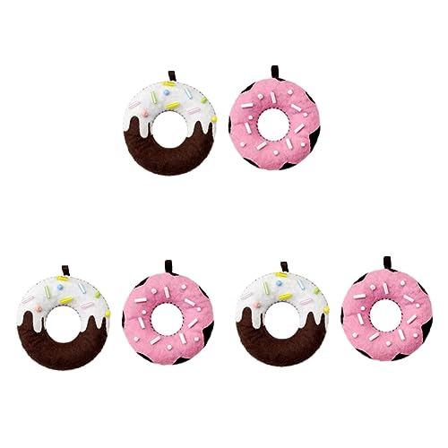 ibasenice 6 STK Donut-Anhänger DIY handgemachtes Spielzeug handgemachtes Cartoon-Spielzeug DIY-Cartoon-handgemachte Spielzeuge von ibasenice