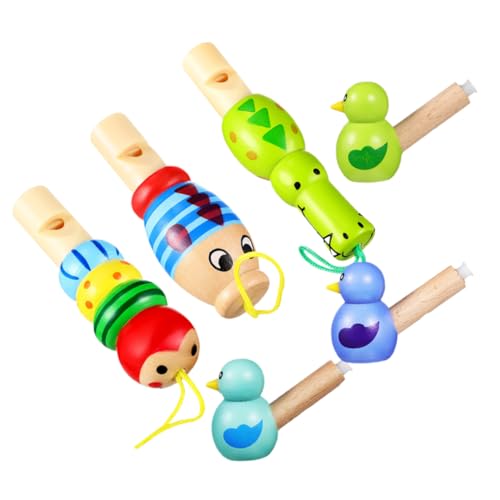 ibasenice 6 Stück Cartoon Vogelpfeifenspielzeuge Pfeife Für Musikspielpfeifen Für Plüsch Kinderpfeife Oddball Mädchenspielzeug Krabbenspielzeug Kuscheltiere Krabbelbabyspielzeug von ibasenice